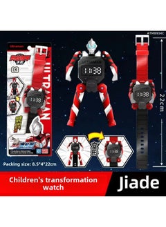 Genuine Smart Ultraman Watch Mecha Deformation Children Boys Girls Ultraman Hero Watch Toy Gift-Color:Ultra Mecha Watch-ultraman Zimmer