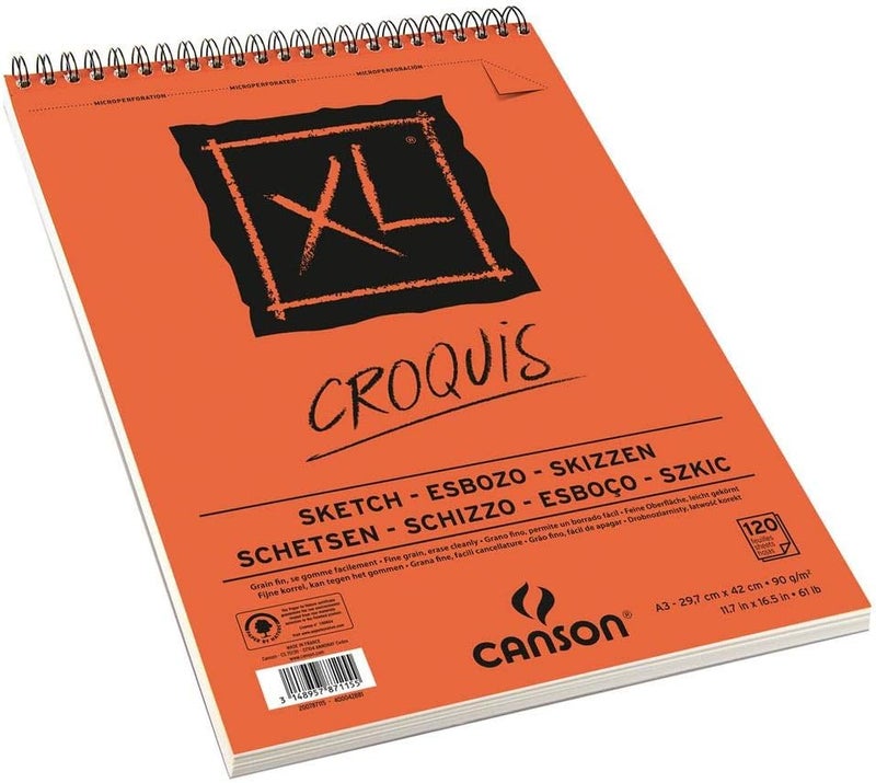 Canson A3 Spiral Sketchbook of 120 Pages - Image 1