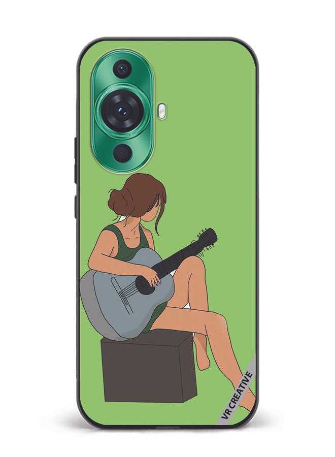 VR CREATIVE Protective Case Cover For Huawei nova 11 Girl With Guitar Design Multicolour - Image 1