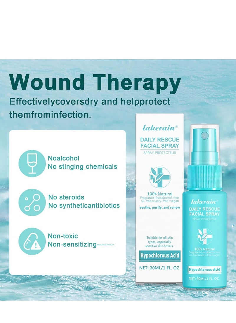 lakerain Hypochlorous Acid Face and Skin Spray,Facial Toner with Pure Hypochlorous,Face and Skin Renew Toner Spray,Moisturising Spray for Sensitive Skin,Acid Hypochlorous Acid Spray(1pcs)  - Image 2