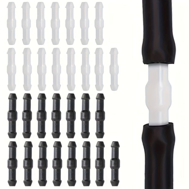 White 30Pcs 4mm Hose Connectors for Windshield Washer System - Image 3