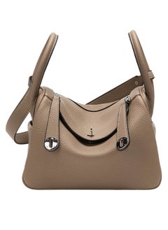 Loquat Ladies' Stylish Pillow Bags Single Shoulder Crossbody Handbag With Silver Buckle Brown  - Image 1