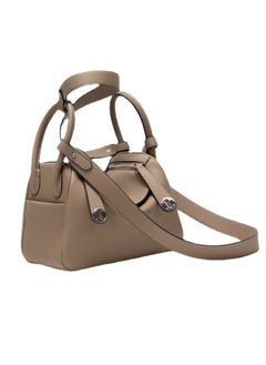 Loquat Ladies' Stylish Pillow Bags Single Shoulder Crossbody Handbag With Silver Buckle Brown  - Image 2