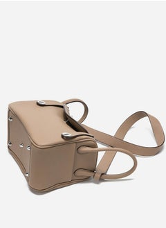 Loquat Ladies' Stylish Pillow Bags Single Shoulder Crossbody Handbag With Silver Buckle Brown  - Image 4