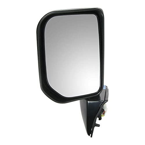 TRQ Driver Side Mirror Assembly Electric Adjustment Non-Heated No Memory Black Compatible with 2007-2009 Toyota FJ Cruiser TO1320250 - Image 1