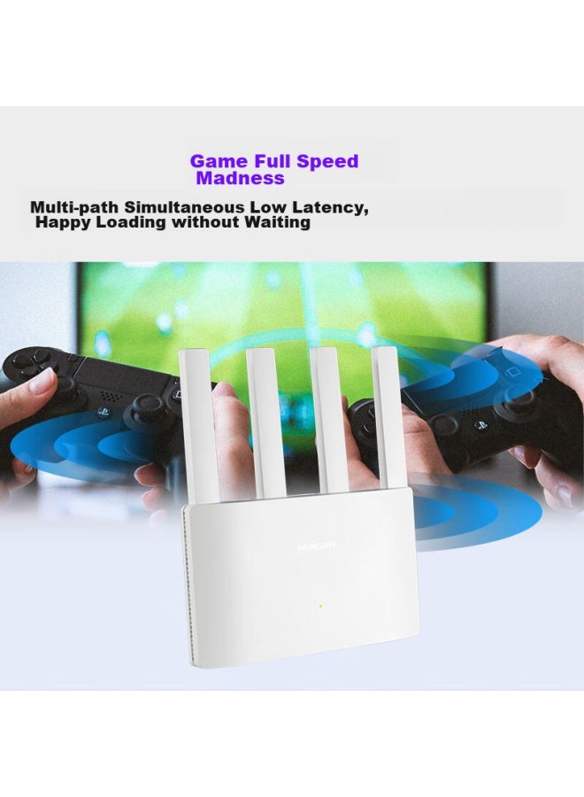 Mercury Ax1500 Wifi 6 Dual Gigabit Wireless Router, 5g Dual-band, High-speed Wifi Wall-penetrating Gaming Router, Whole-house Coverage Signal Enhancement A15g - Image 5