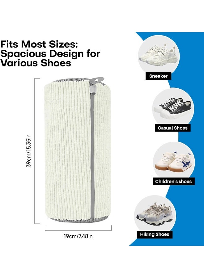 2Pcs Shoe Washing Machine Bag: Laundry Shoe Bag for Washer and Dryer - 2pc Reusable Shoe Cleaning Bag for Sneaker Tennis Shoes Unstain Cleaner Kit - Image 4