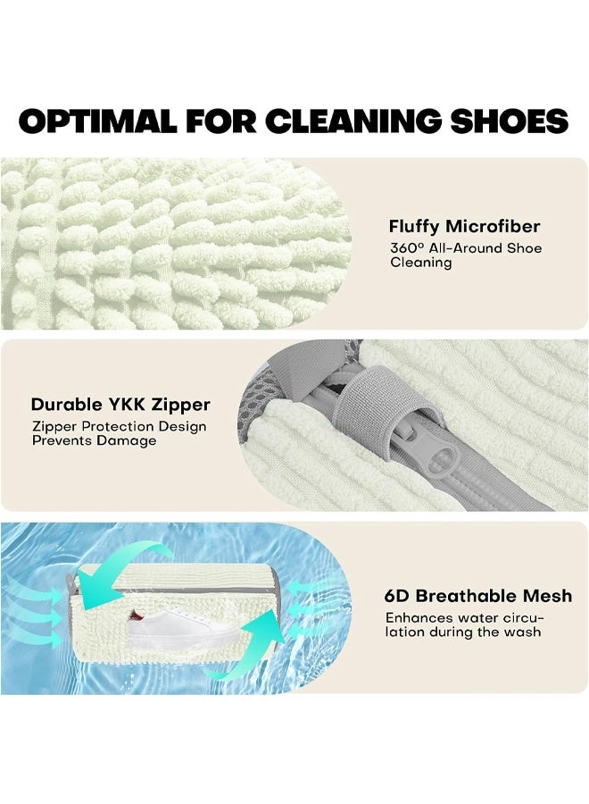 2Pcs Shoe Washing Machine Bag: Laundry Shoe Bag for Washer and Dryer - 2pc Reusable Shoe Cleaning Bag for Sneaker Tennis Shoes Unstain Cleaner Kit - Image 5
