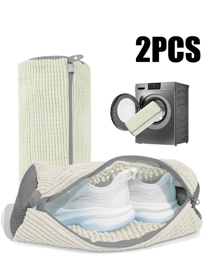 2Pcs Shoe Washing Machine Bag: Laundry Shoe Bag for Washer and Dryer - 2pc Reusable Shoe Cleaning Bag for Sneaker Tennis Shoes Unstain Cleaner Kit - Image 1