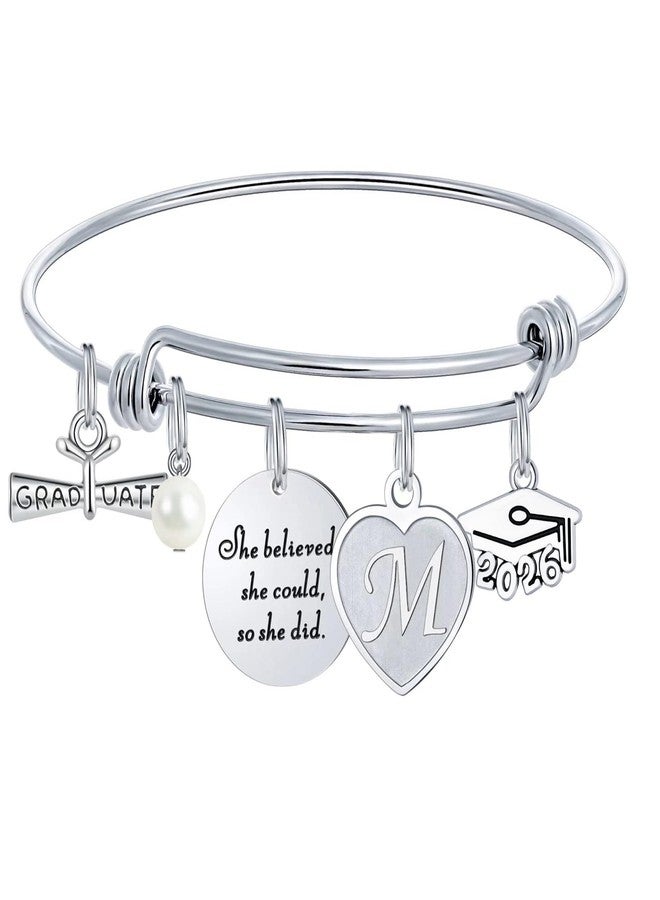 M MOOHAM Graduation Gifts for Women Her 2026, High School College Grad Gifts Inspirational Graduation Bracelet Class of 2026 - Image 1