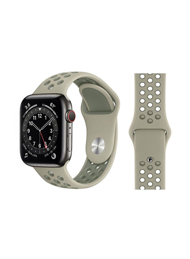 NIBEMINENT Replacement Band For Apple Watch Series 6/SE/5/4/3/2/1 Spruce Fog