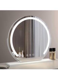 Joyelink Vanity Mirror with Lights, 20 inch Makeup Mirror with Lights, Smart Touch Control 3 Colors Dimmable Vanity Mirror, 360°Rotation Round Vanity Mirror for Bedroom, Bathroom  - Image 4