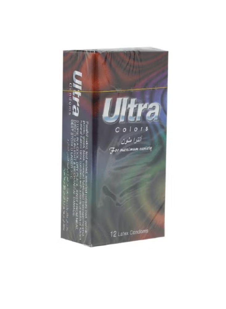 بريميم واقيات ذكرية ألترا كولورز – لاتكس ملون متعدد لإحساس ممتع (عبوة ١٢ قطعة) - Image 4