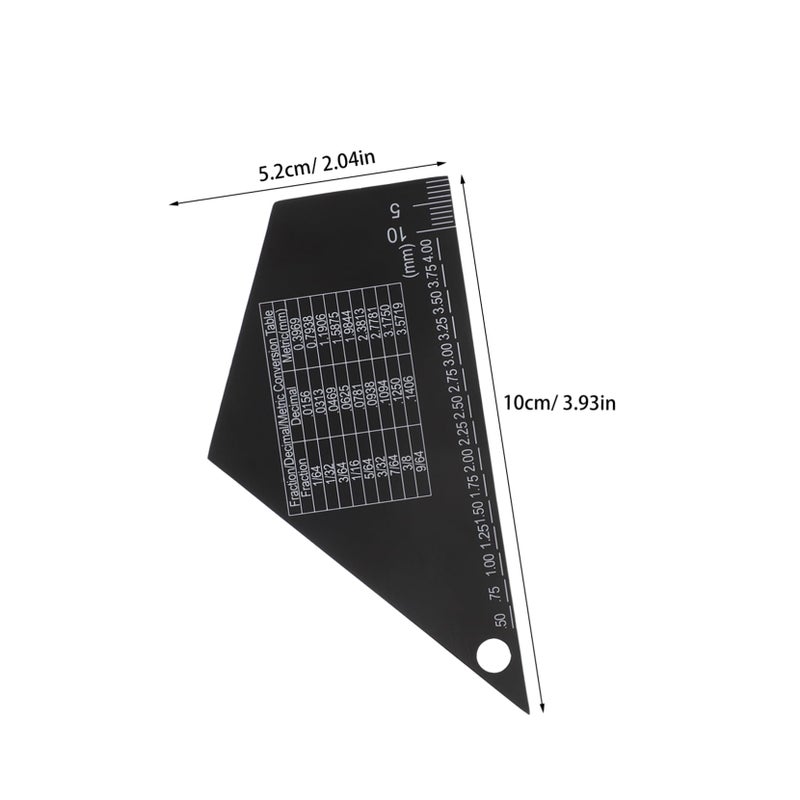 Black Fret Rocker String Height Ruler for Precise Guitar Fretboard Measurement Professional Luthier Tool - Image 3