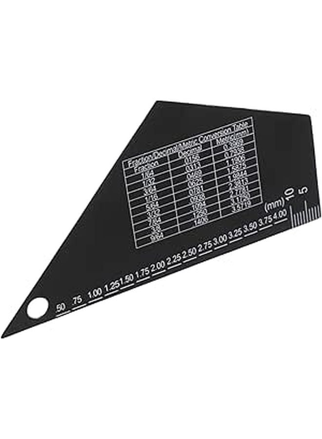 Black Fret Rocker String Height Ruler for Precise Guitar Fretboard Measurement Professional Luthier Tool - Image 1