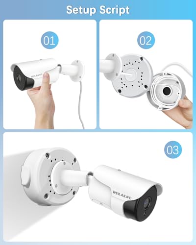WEILAILIFE 【Only Compatible with Bullet Cameras】 Universal Bullet Security Camera Mount Bracket Hide Cable, Metal Electric Enclosure, Waterproof Outdoor Camera Cover, Base Junction Box for CCTV Cams (8 Pack) - Image 3