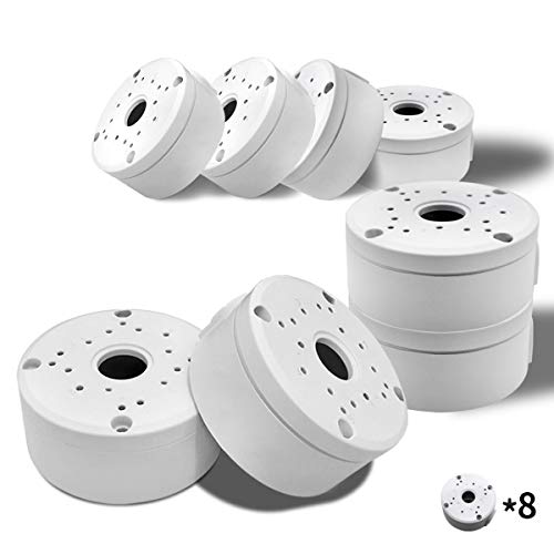 WEILAILIFE 【Only Compatible with Bullet Cameras】 Universal Bullet Security Camera Mount Bracket Hide Cable, Metal Electric Enclosure, Waterproof Outdoor Camera Cover, Base Junction Box for CCTV Cams (8 Pack) - Image 1