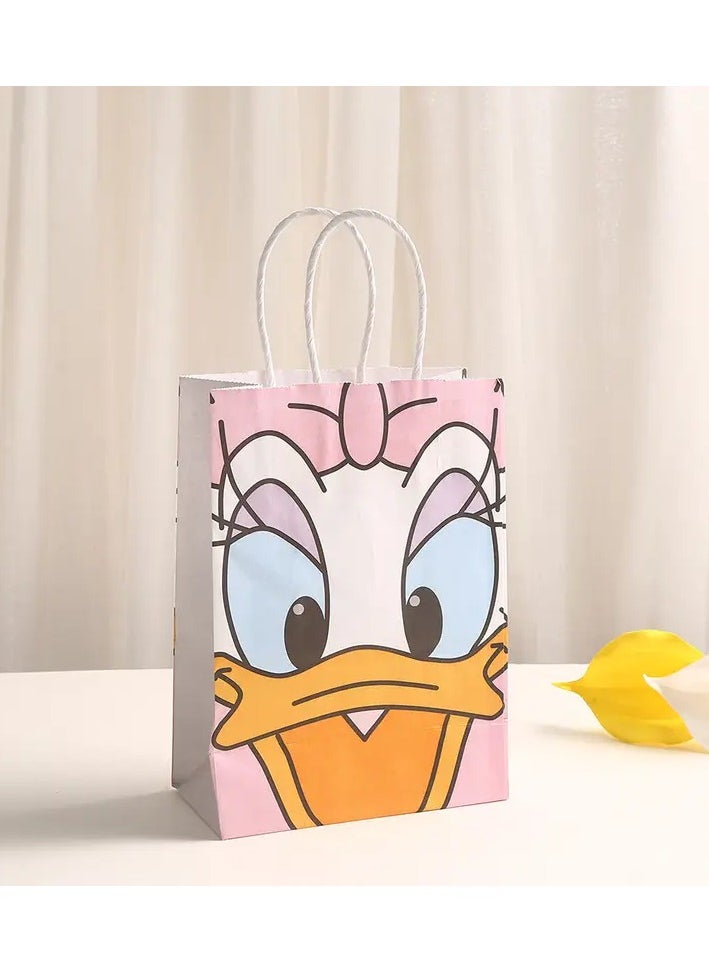 Generic 5 pcs Disney Mickey & Minnie Mouse Kraft Paper Gift Bags, Foldable Party Favor Bags for Birthday, Party Decorations, Treats & Small Gifts - Mixed Color  - Image 4