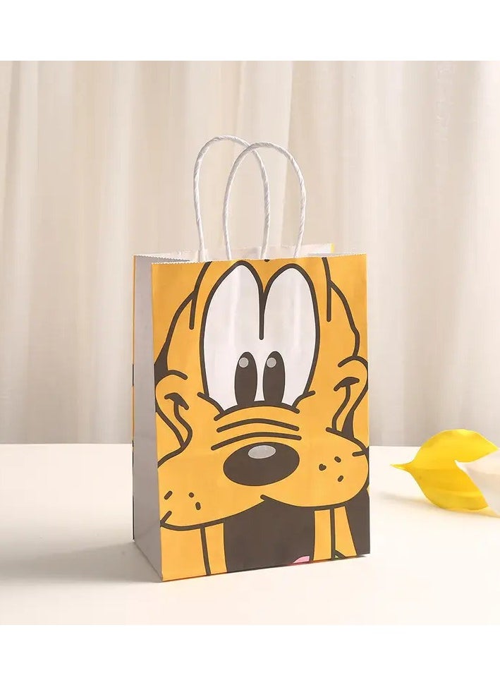 Generic 5 pcs Disney Mickey & Minnie Mouse Kraft Paper Gift Bags, Foldable Party Favor Bags for Birthday, Party Decorations, Treats & Small Gifts - Mixed Color  - Image 5