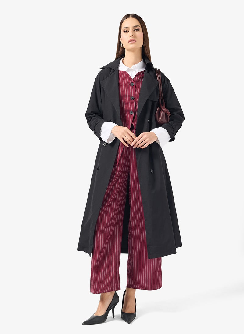 ELLA Pinstripe Vest & Pant Set - Image 1
