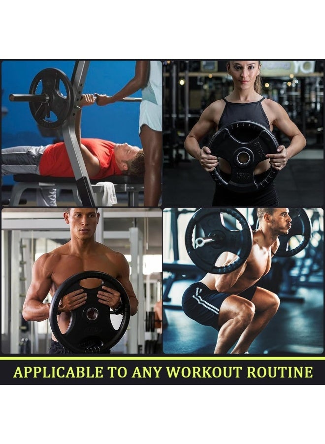 Standard Weight Plate for Dumbbell and Barbell 2.5kg ,pair - Premium Quality Weighted Rubber Coated Plates Gym Equipment Accessories Body Building, Weightlifting, Fitness & Sports - Image 3