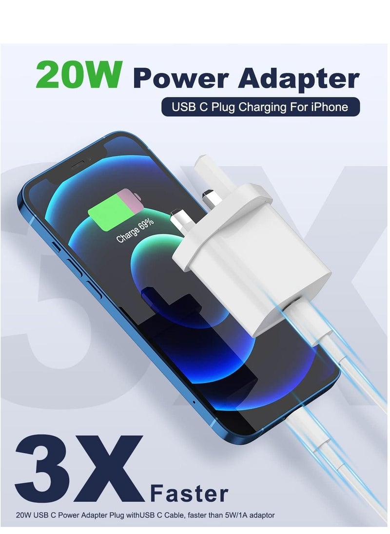 Generic - 20W USB-C PD GaN Fast Charger Wall Adapter Plug Type C, Compatible for iPhone 14 pro/14 plus/14/13/12/11 - Image 1