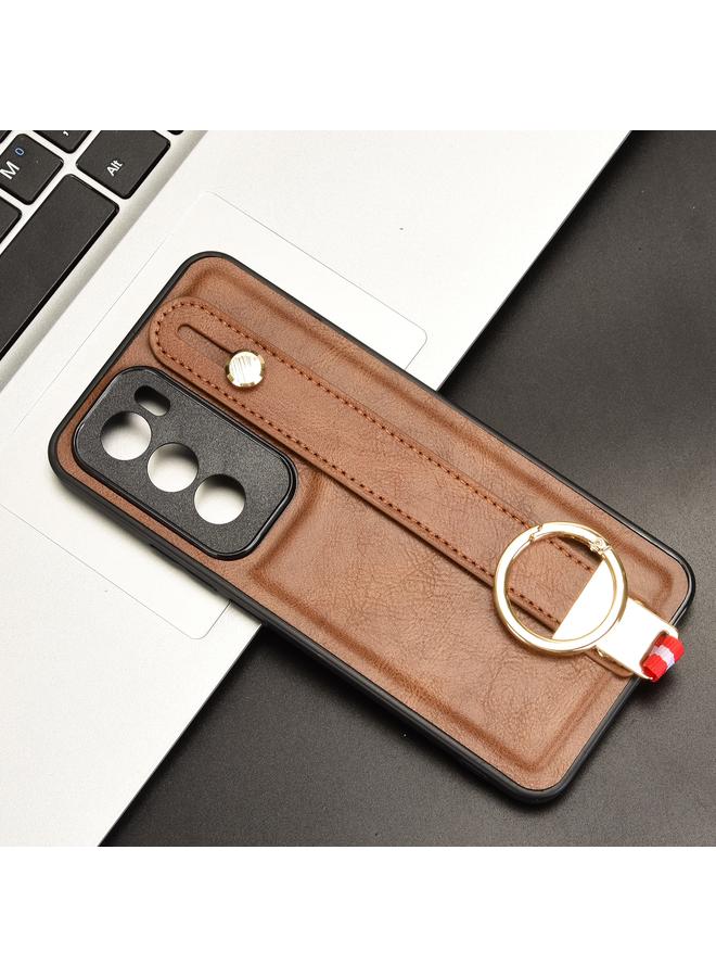 اس-توب جراب خلفي من الجلد لهاتف OPPO Reno12 5G Global Wristband - Image 2