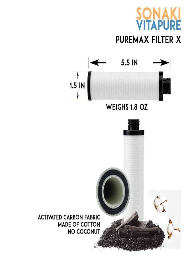 سوناكي عبوة إعادة تعبئة فلتر PUREMAX FILTER X - تناسب طرازات 200P و400SPX من أنظمة ترشيح المياه Sonaki VitaPure المضمنة - Image 3