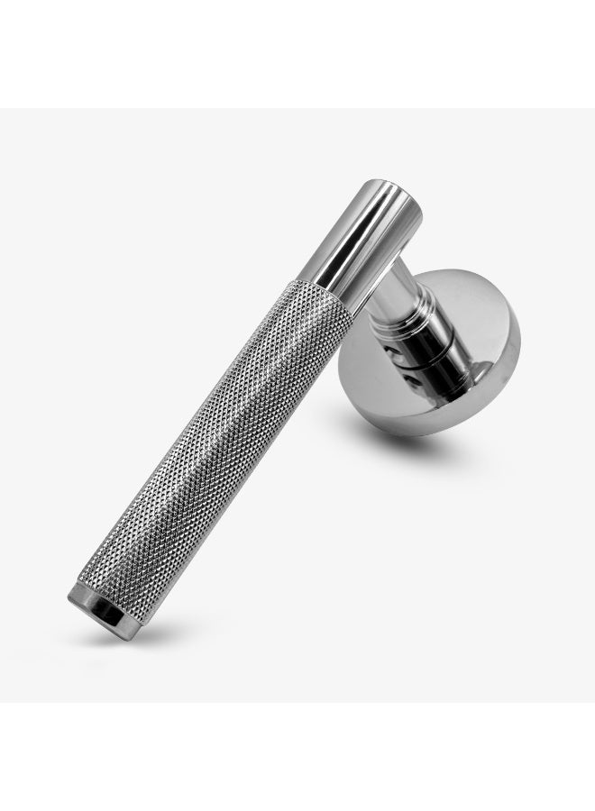 CINCINNO Levitas/A Premium Anti-Rust Aluminum Door Handle Pair , Salt Spray Tested, 2-Year Color & 5-Year Mechanical Warranty (Chrome Plated) - Image 2