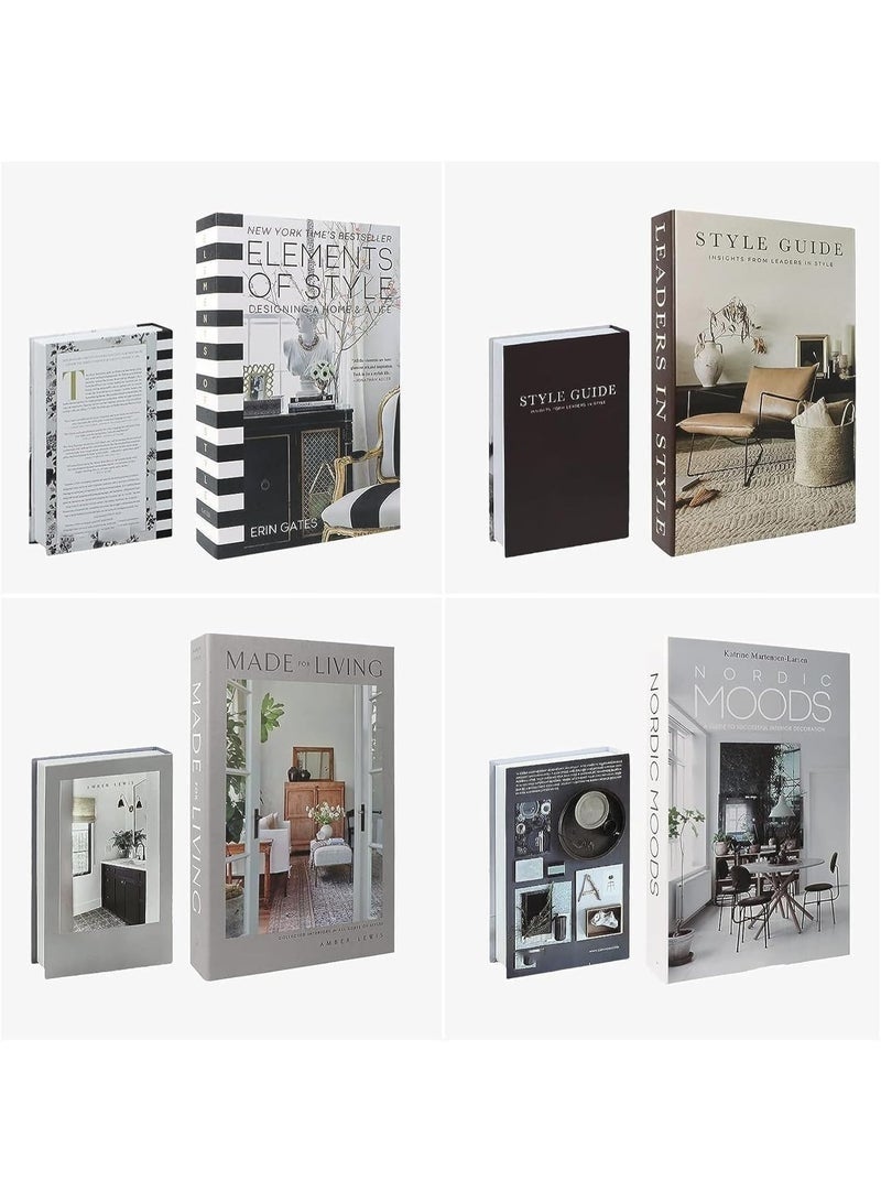 Arabest Decorative Books for Home Decor, 4 Pcs Faux Books for Decoration, Decor Books, Fashion Books Decor, Designer Books Decor Set for Living Room, Table,Shelf Decor - Image 4