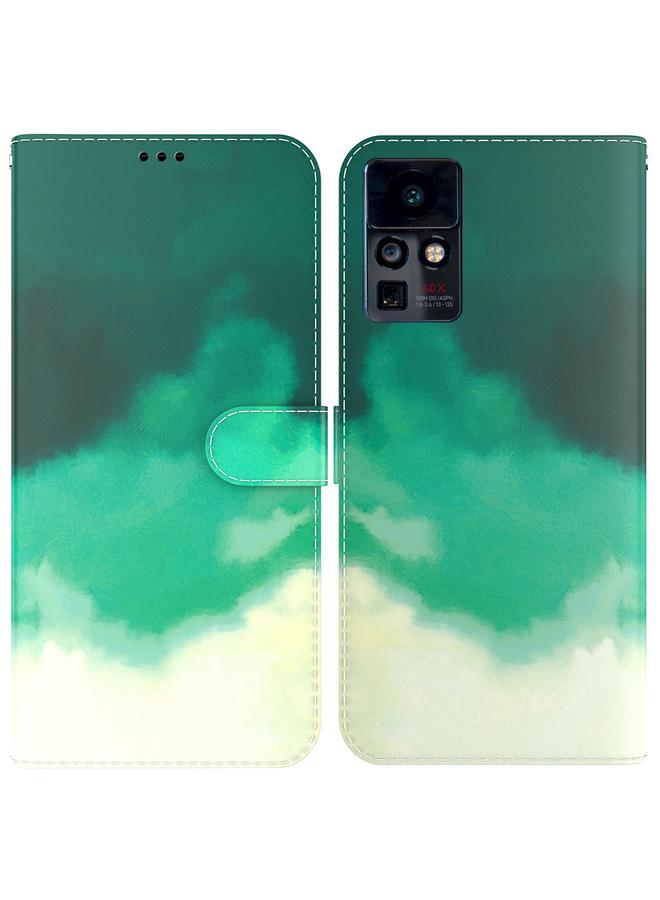 S-TOP Case For Infinix Zero X / X Pro Watercolor Pattern Horizontal Flip Leather Phone Case - Image 1