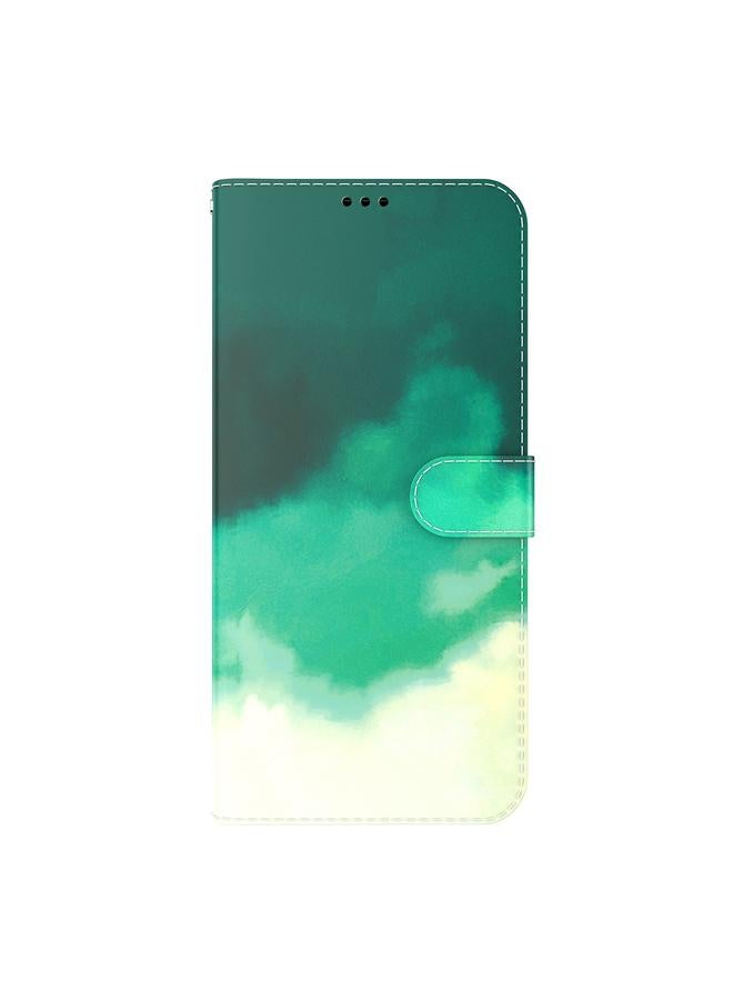 S-TOP Case For Infinix Zero X / X Pro Watercolor Pattern Horizontal Flip Leather Phone Case - Image 2