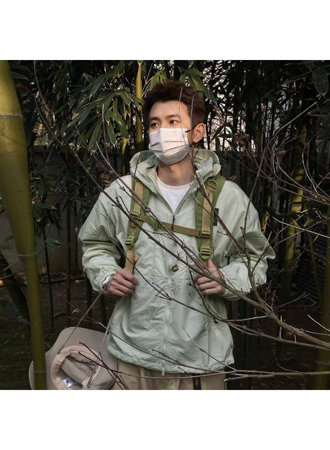 كاميل سترة واقية من الشمس Piggy ذات قلنسوة UPF100+، معطف واقي من الأشعة فوق البنفسجية خفيف الوزن للرجال والنساء - Image 4