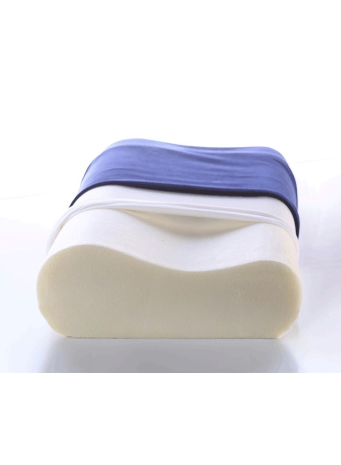 ماكس كمفورت وسادة طبيه مريحه للحصول علي نوم هادئ وعميق , وساده سرير للعلاج آلم الرقبه والعمود الفقري . لون كحلي - Image 2