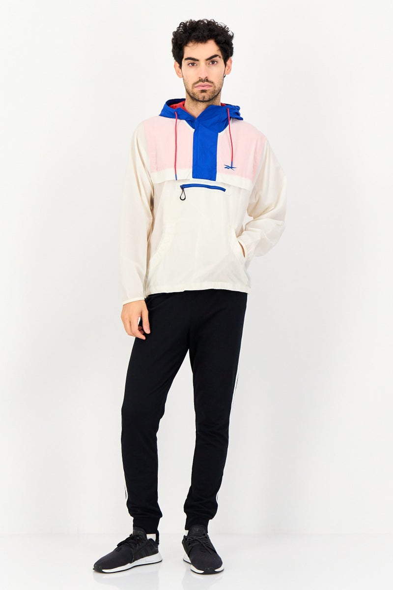 Reebok Men Embroidered Logo Wind Breaker Jacket, Multicolor - Image 2