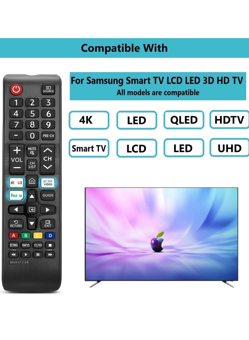 BLUMENiT [2 Pack] N59-01315A Remote Control Replacement for Smart TV – Universal Remote for All LED, QLED, LCD 6/7/8/9 Series – 4K UHD HDR Flat & Curved TVs | No Setup Required | Strong Infrared Signal, Long-Range Control - Image 3