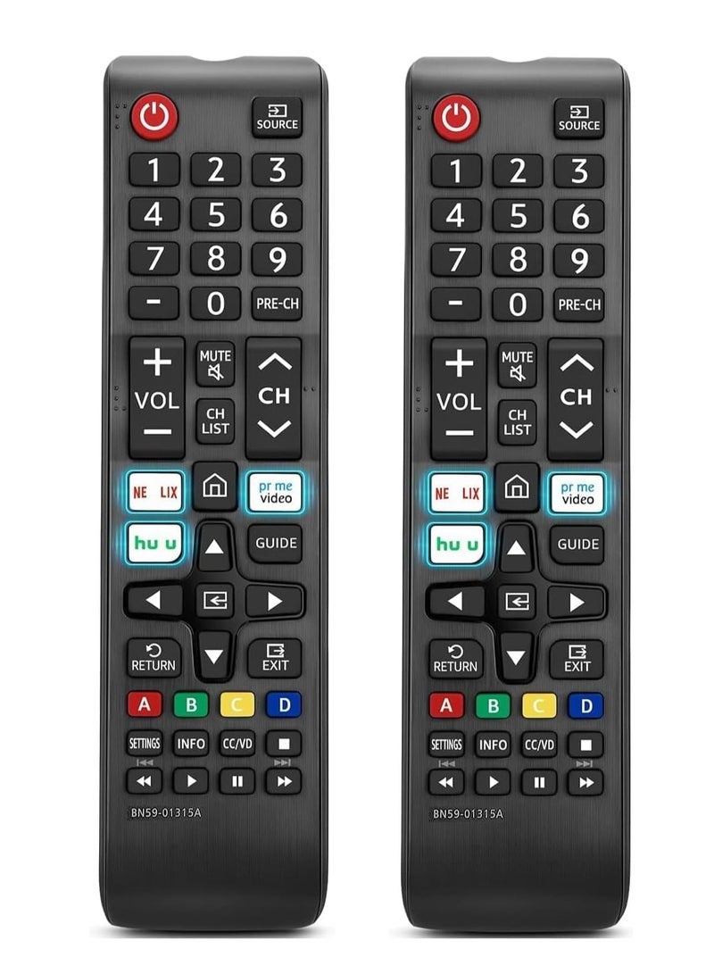 BLUMENiT [2 Pack] N59-01315A Remote Control Replacement for Smart TV – Universal Remote for All LED, QLED, LCD 6/7/8/9 Series – 4K UHD HDR Flat & Curved TVs | No Setup Required | Strong Infrared Signal, Long-Range Control - Image 1