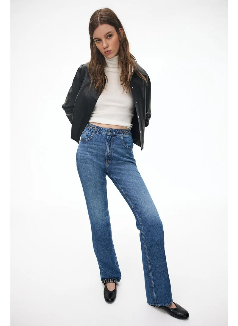 H&M Straight Ultra High Jeans