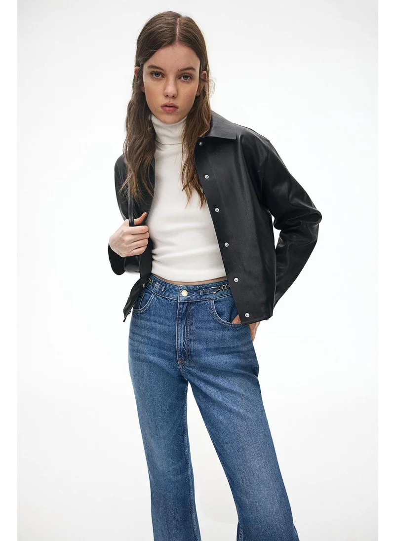 اتش اند ام Straight Ultra High Jeans