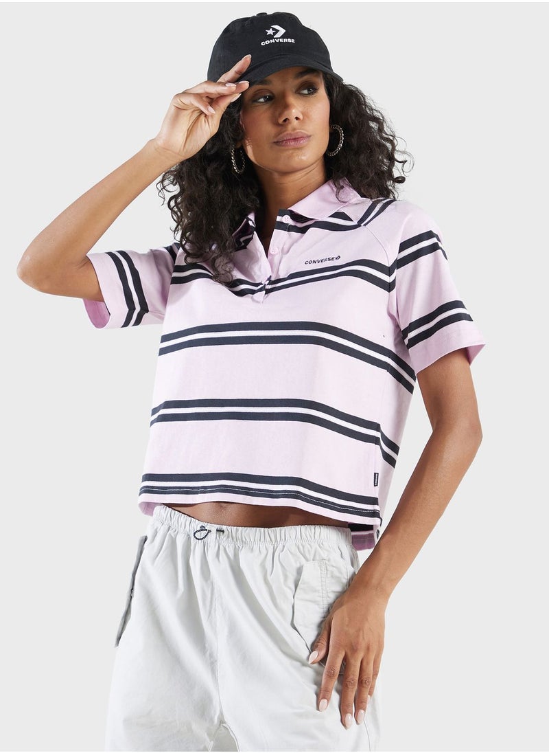 CONVERSE Marquis Stripe Polo  - Image 1