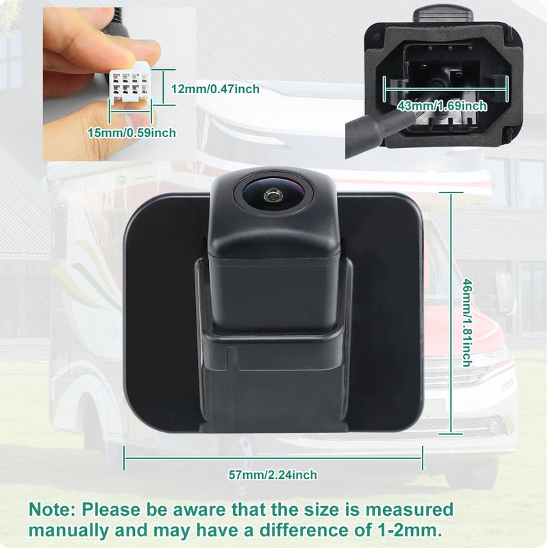 GreenYi 39530-T2A-A31 OE Backup Camera Replacement for Honda Accord Sedan 2014-2017, GreenYi Reverse Rear Park Assist Camera Replaces 39530-T2A-A21 39530-T2A-U110-M2 590-440 - Image 3