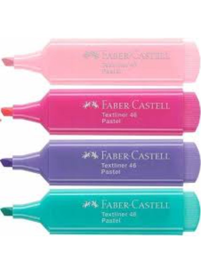 FABER-CASTELL Textliner 46 SF Pastel wallet of 4 (CB) - Image 3