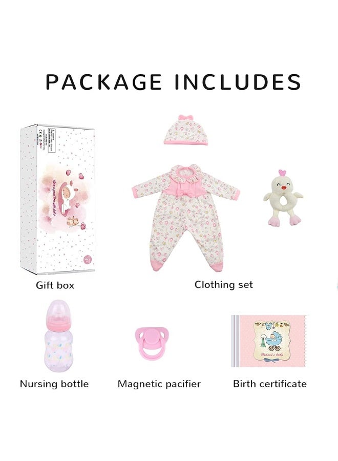 Kaydora Reborn Baby Dolls - 16 Inch Realistic Newborn Girl, Lifelike Handmade Silicone Baby with Soft Weighted Body Like Real Baby, Kids Gift Box for 3+ Year Old - Image 2