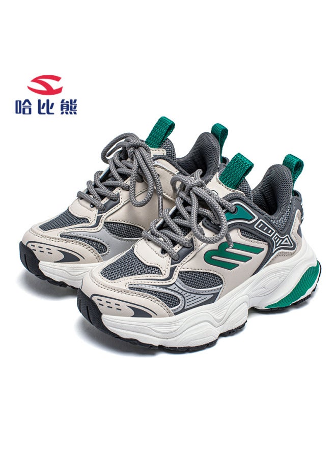 Habi Bear Mesh Spring Lace-up Boys Casual Shoes Double Mesh Girls Breathable Comfortable Sneaker A Generation Of Hair