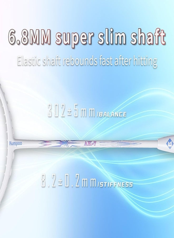 KUMPOO Japan Ak-7 5U High Modulus Carbon Fiber Badminton Racket - Unstrung,Multicolour - Image 4