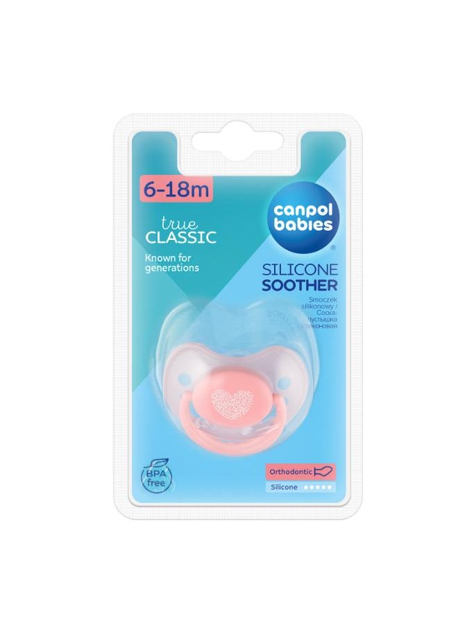 Canpol babies Silicone Orthodontic Soother 6-18m PASTELOVE  - Image 2