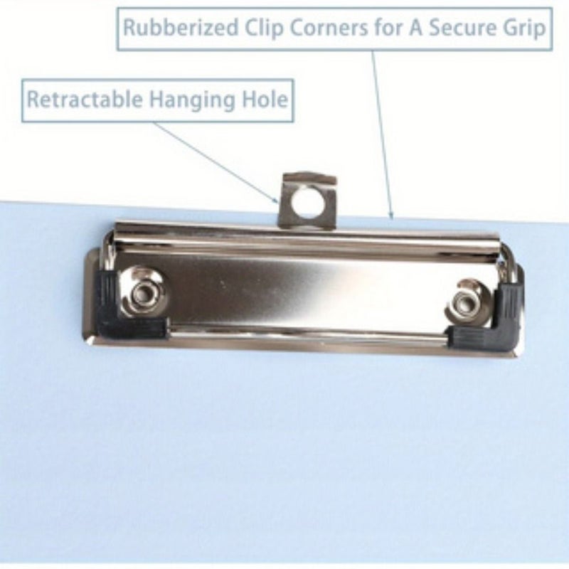 Plastic Clipboards A4 Pack of 12 Colored with Low Profile Clamp - Image 5
