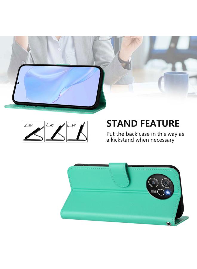 S-TOP Case For Blackview Shark 8 / Oscal Tiger 12 Skin Feel Solid Color Leather Phone Case with Lanyard - Image 3