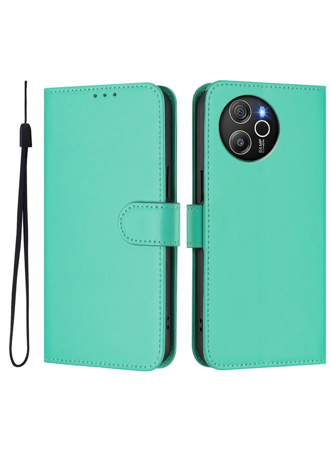 S-TOP Case For Blackview Shark 8 / Oscal Tiger 12 Skin Feel Solid Color Leather Phone Case with Lanyard - Image 2