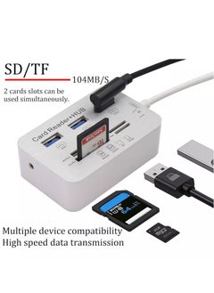 Generic USB Type C 3.0/3.1 Card Reade Adapter Type-c to 3 Port USB 3.0 Hub with Card Reader MSDUO SD(HC) M2 TF(Flash) Multi-in-1 Memory Adapter Cable(Type-c)  - Image 3